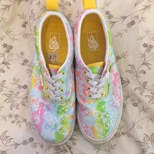 Vans Era Elastic Lace Cyber Skull Tie Dye Sneakers